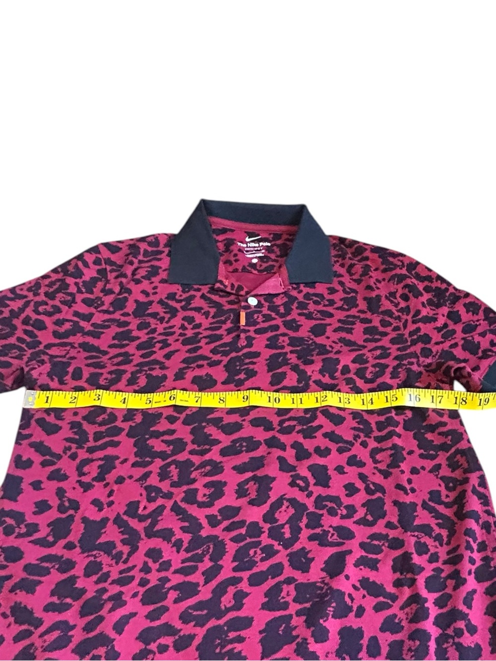 Nike Dri-FIT Leopard Print Cropped Loose Fit Golf Polo S - Picture 3 of 12